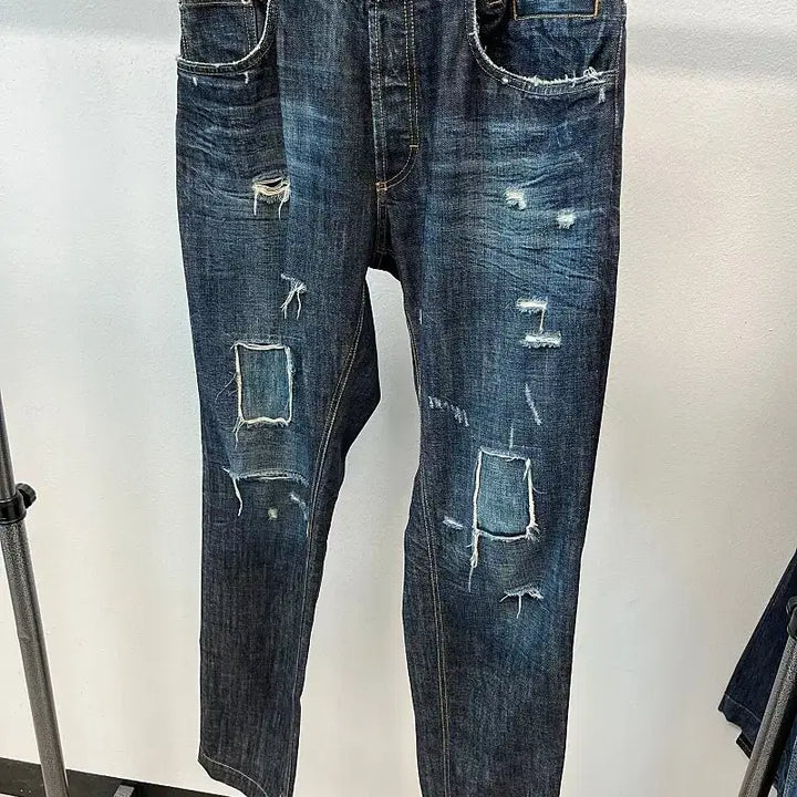 [BUNJANG] Dolce &amp; Gabbana Patchwork Distressed Jeans / 32) 돌체 패치워크 디스진