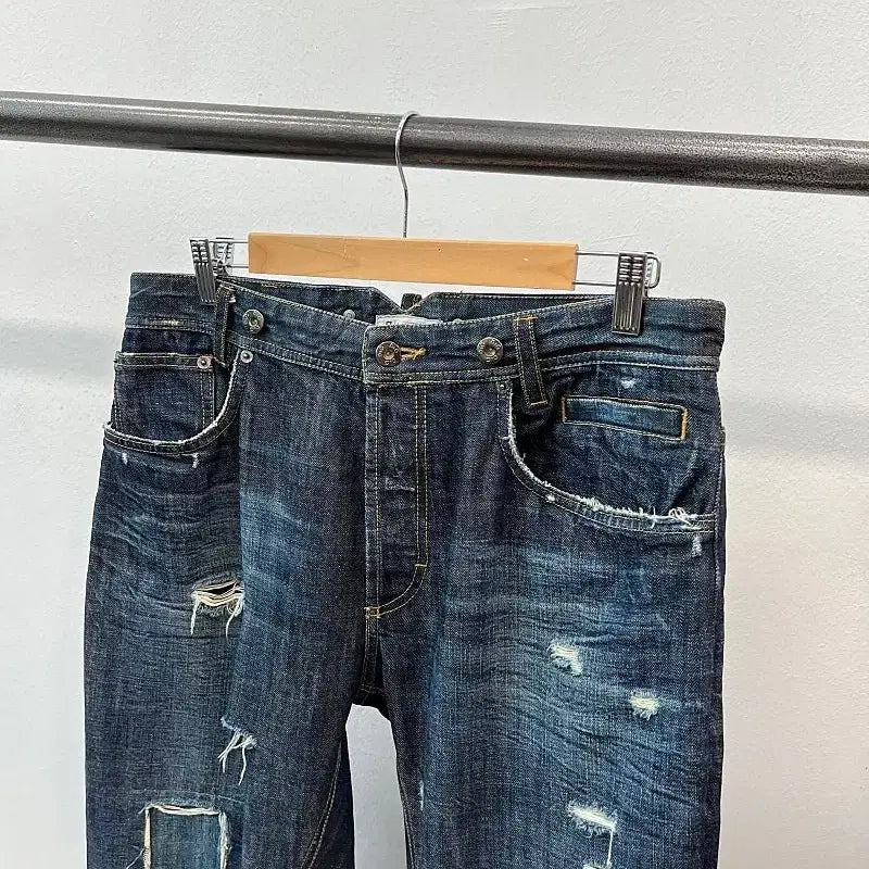 [BUNJANG] Dolce &amp; Gabbana Patchwork Distressed Jeans / 32) 돌체 패치워크 디스진