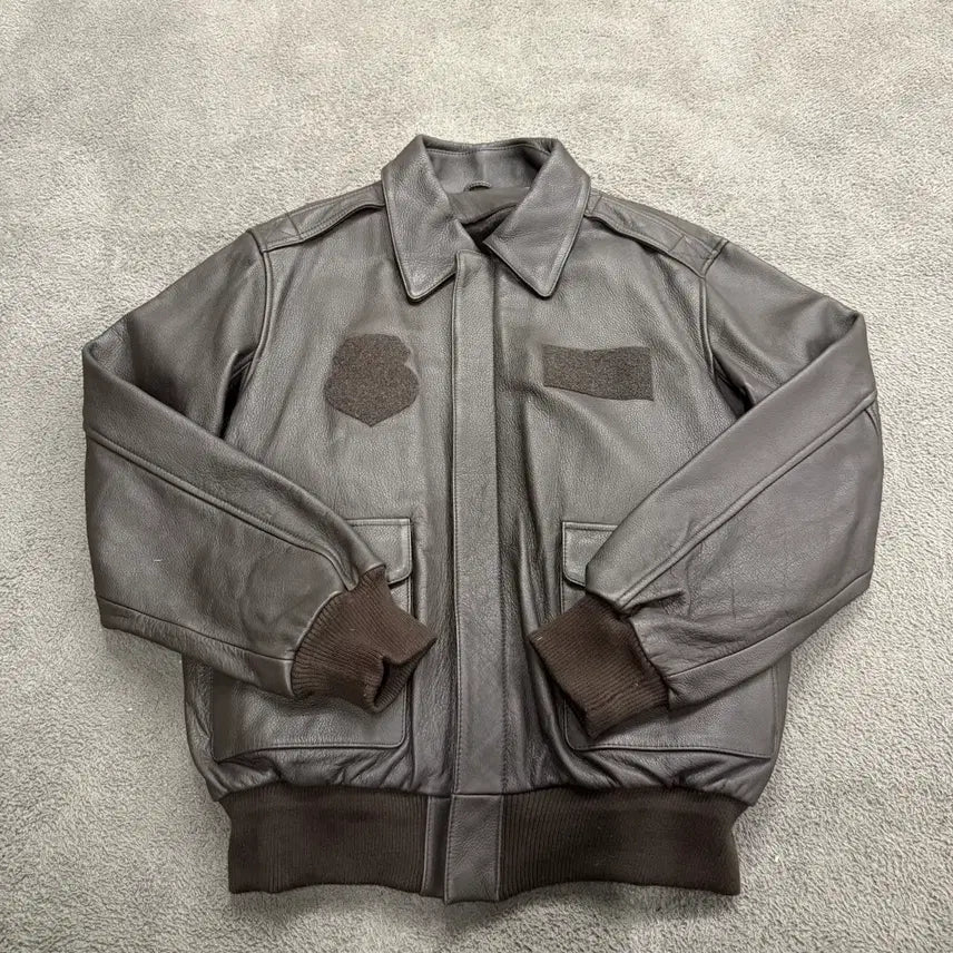 [BUNJANG] Authentic Songtan Dark Horse Cowhide Leather Jacket / [정품/L] 송탄다크호스 소가죽 블러드 칫 a2 자켓