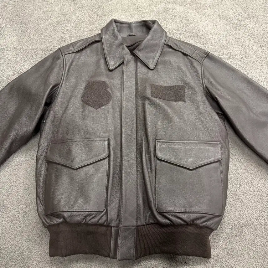 [BUNJANG] Authentic Songtan Dark Horse Cowhide Leather Jacket / [정품/L] 송탄다크호스 소가죽 블러드 칫 a2 자켓
