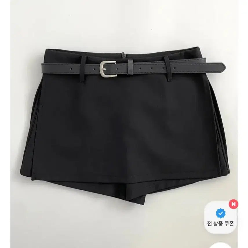 [BUNJANG] Wrap Skirt Shorts with Side Slit / 옆트임 랩 치마바지 봄 여름 가을 미니 스커트 숏팬츠 반바지 블랙