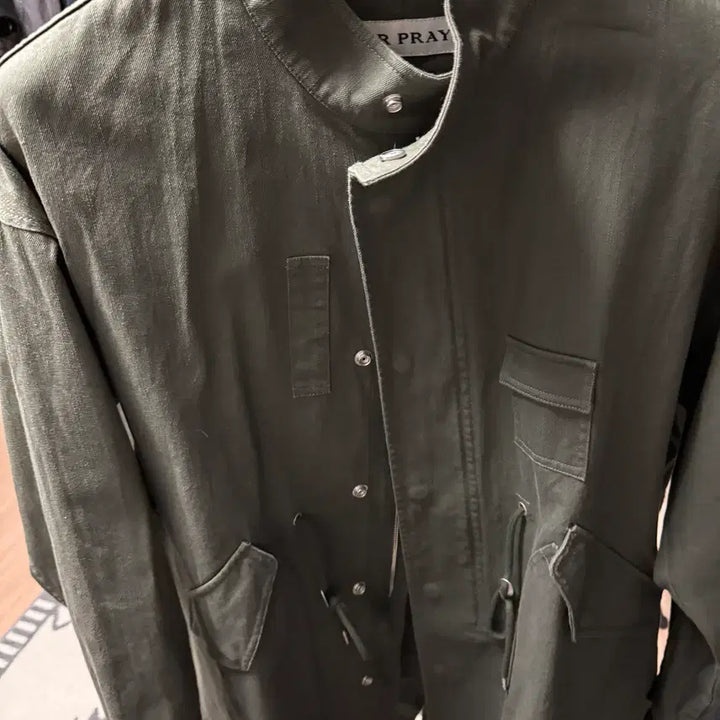 [BUNJANG] After Pray Neo Fishtail Coat Khaki / [S] 애프터프레이 - 네오 피쉬테일코트 카키 [1회착]