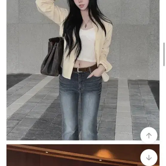 [BUNJANG] Hobby Unni Custom Made Long Sleeve Shirt Butter / 하비언니 