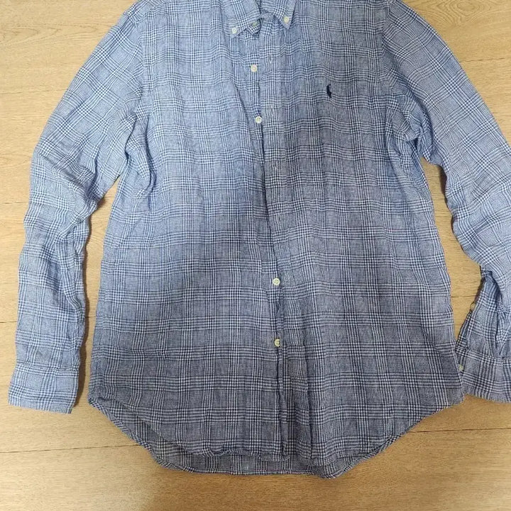 [BUNJANG] Polo Ralph Lauren Linen Checkered Shirt (Classic Fit, M) / 폴로 린넨 셔츠