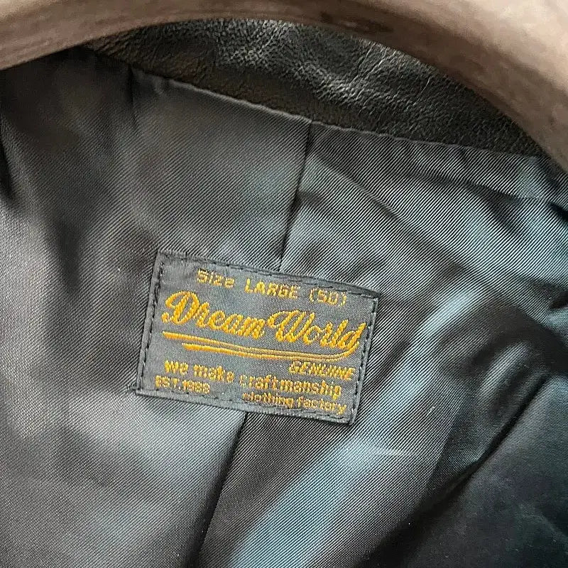 [BUNJANG] Dreamworld Leather Blazer / 105) 드림월드 레더 블레이져