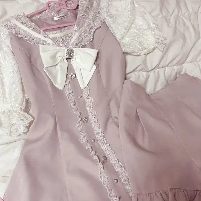 [BUNJANG] Noemi Pink Sailor Setup Set / 노에미 핑크 세일러 셋업