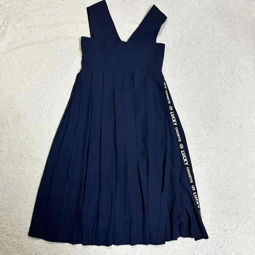 [SOLD OUT] 럭키슈에뜨 LUCKY CHOUETTE 네이비 원피스 36