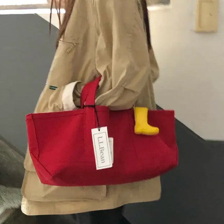 [BUNJANG] ZOIDVIVIE Canvas Bag Red / 조이드비비에 캔버스백