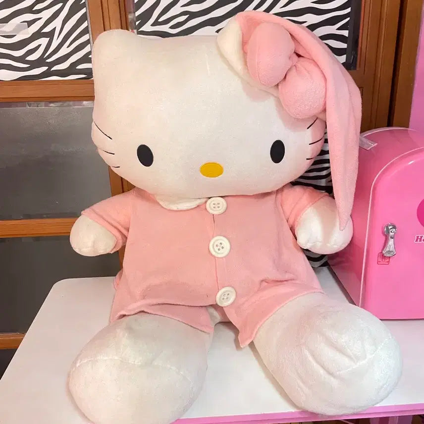 [BUNJANG] Japan Authentic 2001 Vintage Pajama Big Kitty Plush / ((유일매물)) 일본정품 2001년 고전 파지마 빅 키티 인형