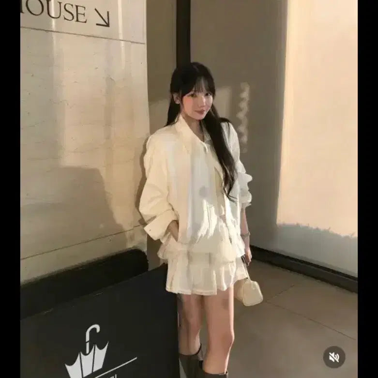 [BUNJANG] Reye Market Low Cotton Blouson Ivory / 레예 로우 코튼 블루종 아이보리 레예마켓