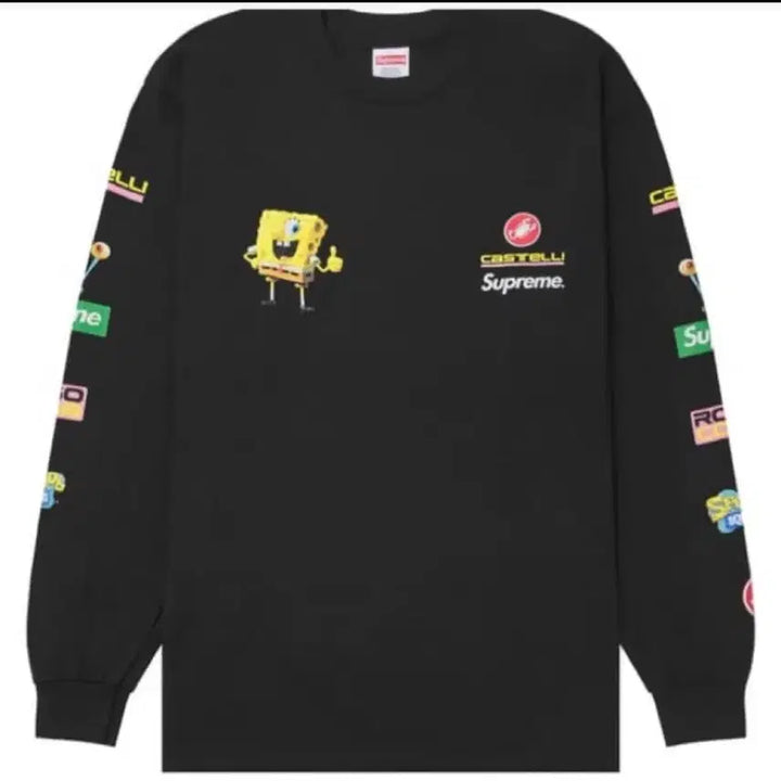 [BUNJANG] Supreme Castelli SpongeBob Long Sleeve / 슈프림 카스텔리 스폰지밥 롱슬리브