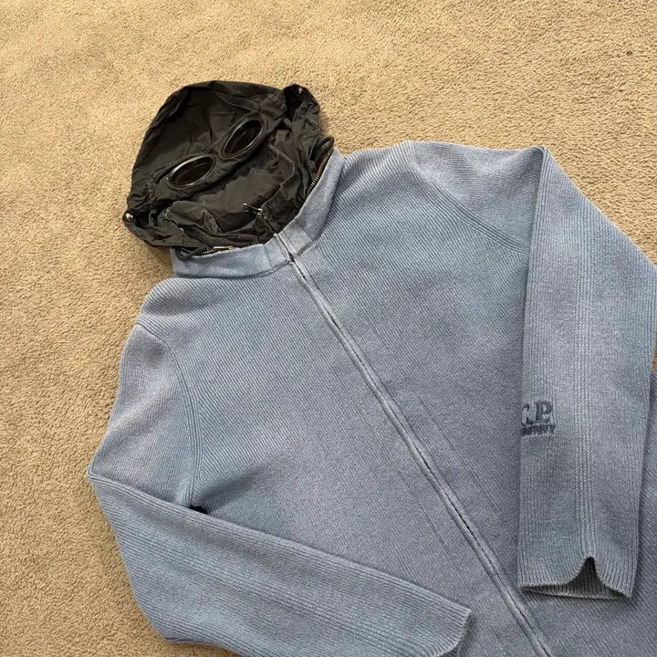 [BUNJANG] CP Company Goggle Hood Knit Zip-Up / [정품/105] CP컴퍼니 고글 후드 니트 집업