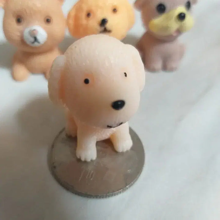 [BUNJANG] Miniature Dog &amp; Bear Figurines Set (4 Types) / 미니어처 강아지/곰돌이 피규어 4종 세트