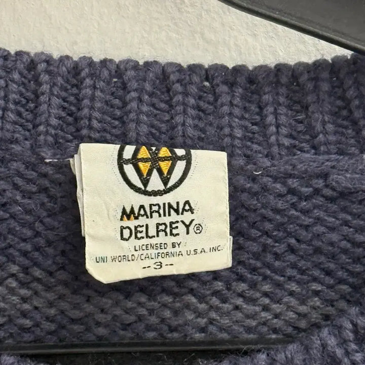 [BUNJANG] Marina Del Rey 90s Wool 100% Patch Knit Sweater / 90s 마리나 델레이 울100프로 패치 니트 3