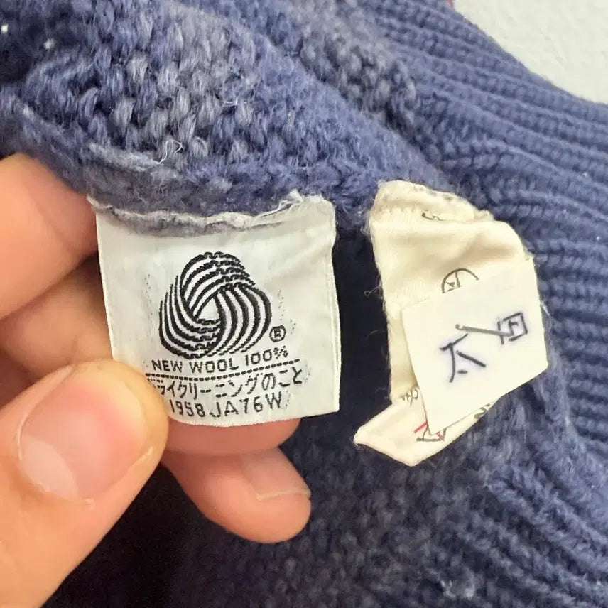 [BUNJANG] Marina Del Rey 90s Wool 100% Patch Knit Sweater / 90s 마리나 델레이 울100프로 패치 니트 3