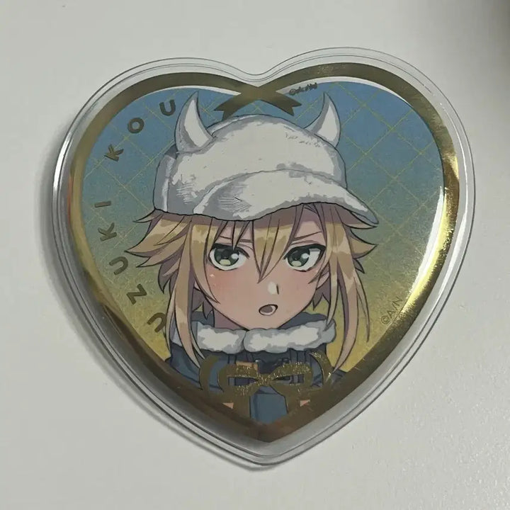 [BUNJANG] Nijisanji UZUKI Kou Heart Can Badge / 니지산지 우즈키 코우 하트 캔뱃지