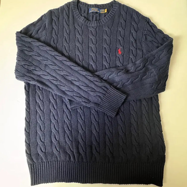 [BUNJANG] Polo Ralph Lauren Cable Knit Sweater XL / 폴로 랄프 로렌 케이블 니트 스웨터 xl