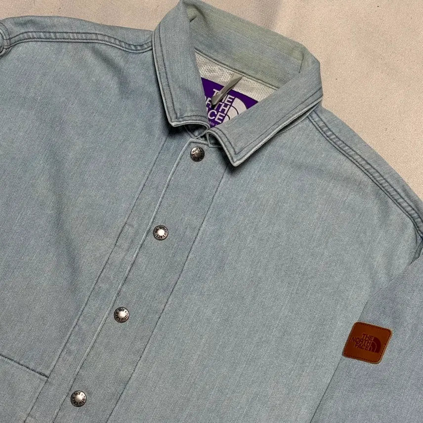[BUNJANG] nanamica x The North Face Purple Label Denim Button Jacket XS / 나나미카 X 노스페이스 퍼플라벨 데님 버튼 자켓 XS