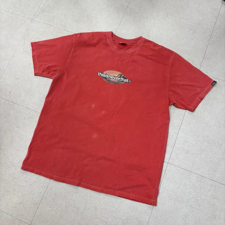 [BUNJANG] Thisisneverthat Washed Printing Short Sleeve T-Shirt / 디스이즈네버댓 워싱 프린팅 반팔티