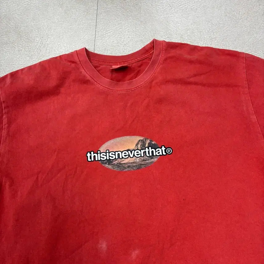 [BUNJANG] Thisisneverthat Washed Printing Short Sleeve T-Shirt / 디스이즈네버댓 워싱 프린팅 반팔티