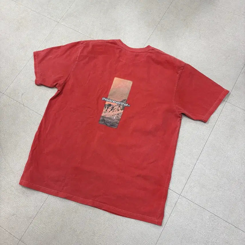[BUNJANG] Thisisneverthat Washed Printing Short Sleeve T-Shirt / 디스이즈네버댓 워싱 프린팅 반팔티