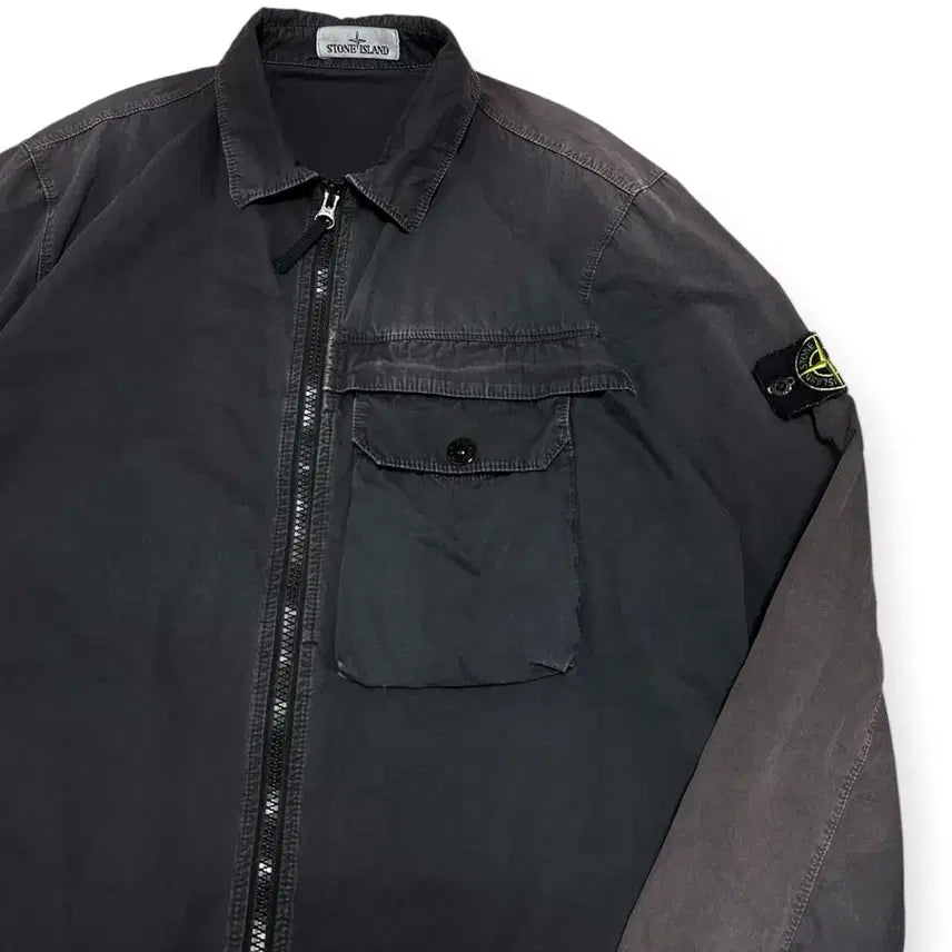 [BUNJANG] Stone Island Old Effect Shirt Jacket XL / 스톤아일랜드 올드 이펙트 셔츠 자켓