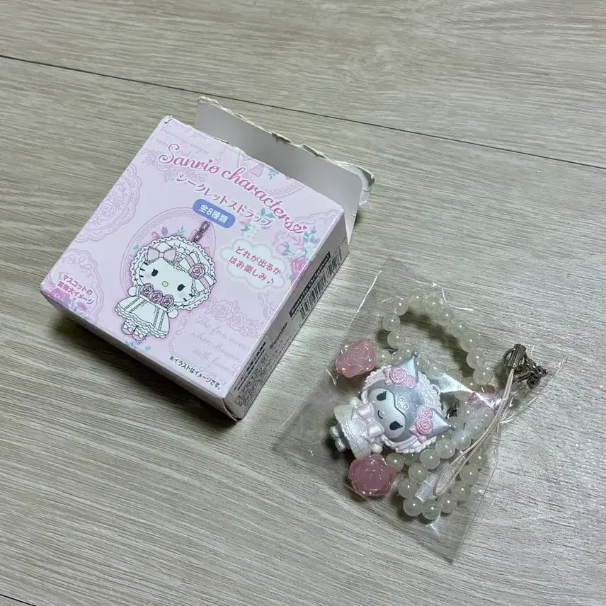[BUNJANG] Sanrio Kuromi White Frill Wedding Secret Strap / 산리오 화이트프릴 웨딩 시크릿 스트랩 쿠로미 새상품