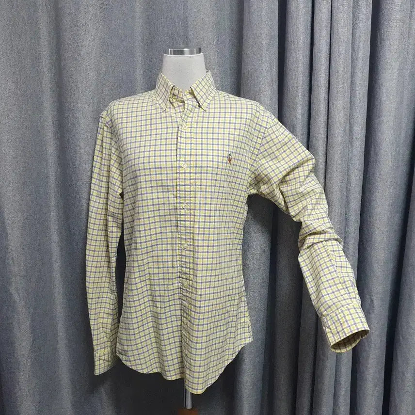 [BUNJANG] Polo Ralph Lauren Yellow Checkered Shirt / 폴로랄프로렌 옐로 체크셔츠