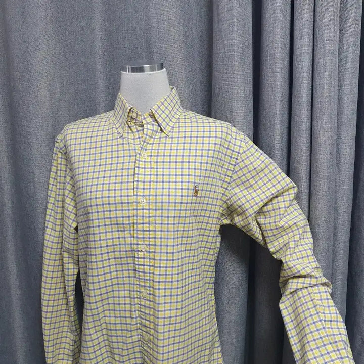 [BUNJANG] Polo Ralph Lauren Yellow Checkered Shirt / 폴로랄프로렌 옐로 체크셔츠