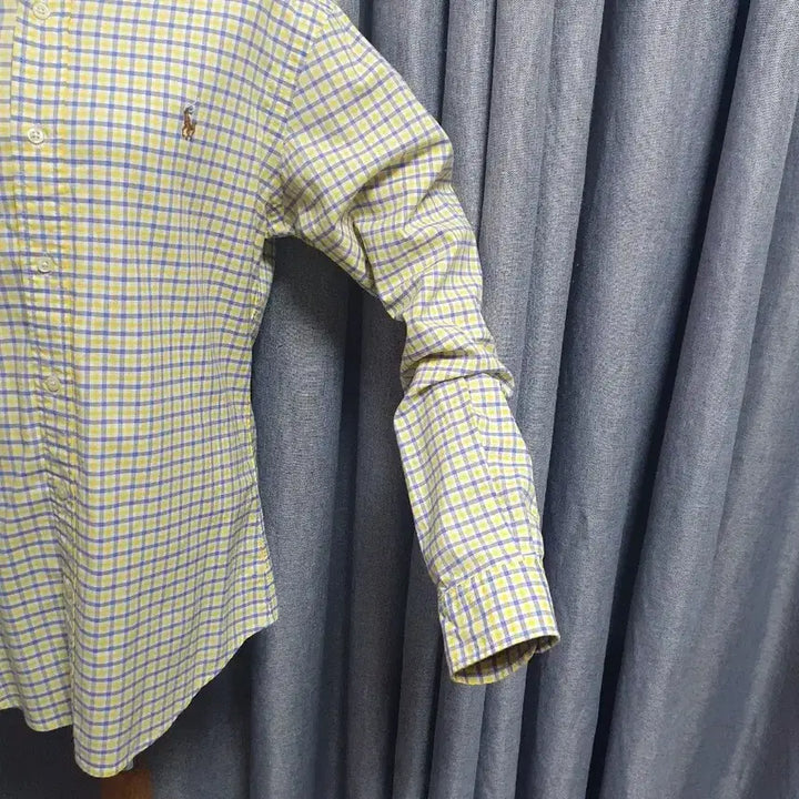 [BUNJANG] Polo Ralph Lauren Yellow Checkered Shirt / 폴로랄프로렌 옐로 체크셔츠