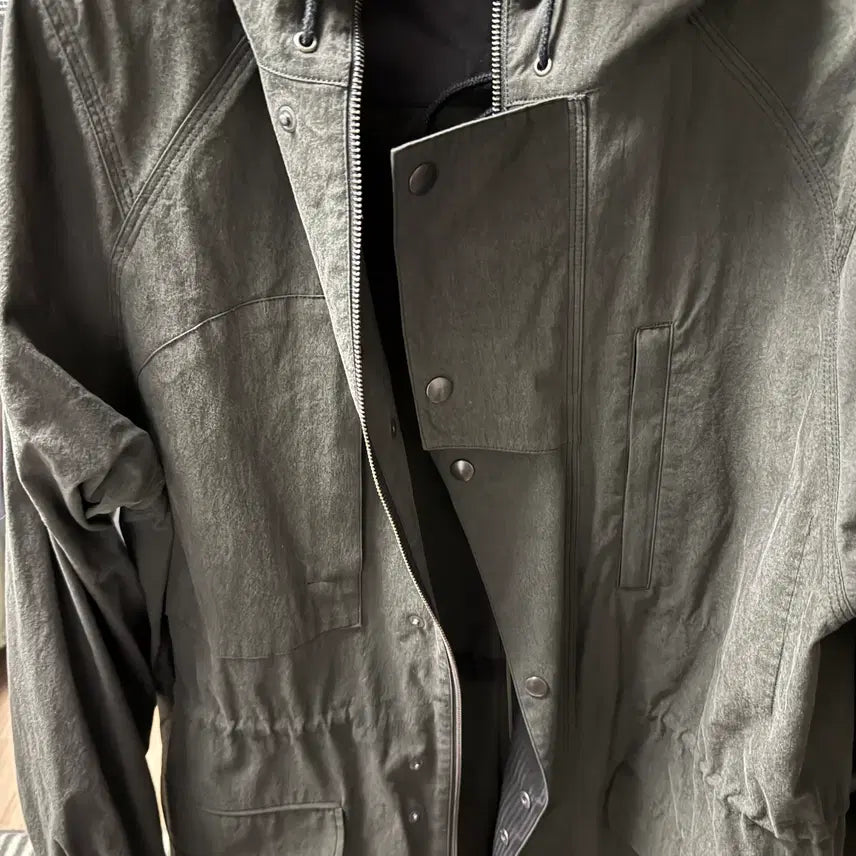 [BUNJANG] Hatching Room Safari Parka Ink Black Size 2 / [2] 해칭룸 - 사파리파카 잉크블랙 [1회착]