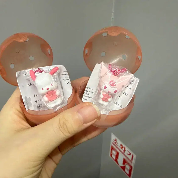[BUNJANG] Sanrio Sakura Gacha Pochacco &amp; Kuromi Bundle Set / 산리오 벚꽃가챠-포차코/쿠로미 일괄판매