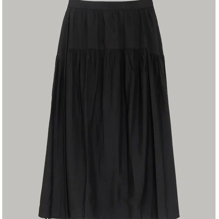 [BUNJANG] Cremme Murrey Shirring Skirt Black / 크렘므 머레이 셔링 스커트 블랙 m사이즈