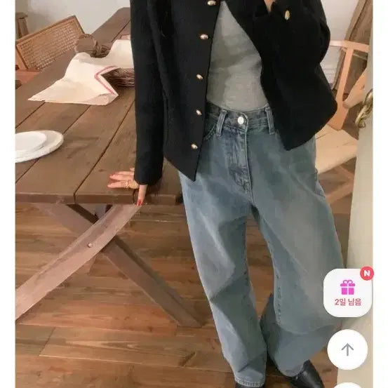 [BUNJANG] French of Denim Wide Jeans / 프렌치오브 데님 와이드 청바지