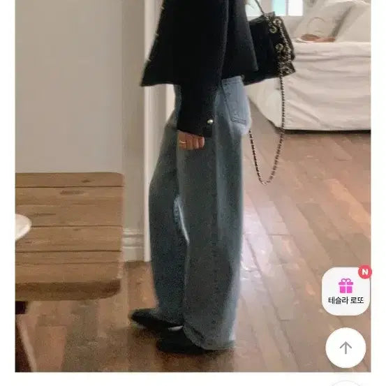 [BUNJANG] French of Denim Wide Jeans / 프렌치오브 데님 와이드 청바지