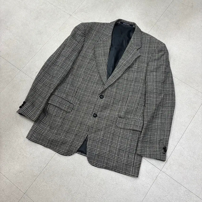 [BUNJANG] Maestro Glen Check Blazer / 마에스트로 글렌체크 블레이저