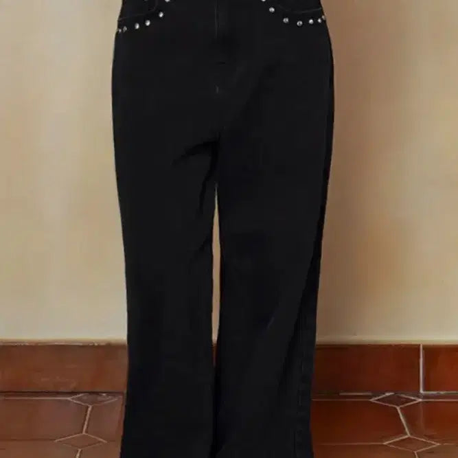 [BUNJANG] Without Summer Stud Denim Jeans / [위드아웃썸머] stud denim jean