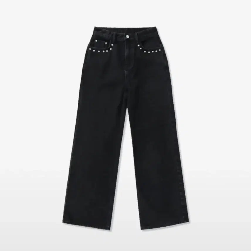 [BUNJANG] Without Summer Stud Denim Jeans / [위드아웃썸머] stud denim jean