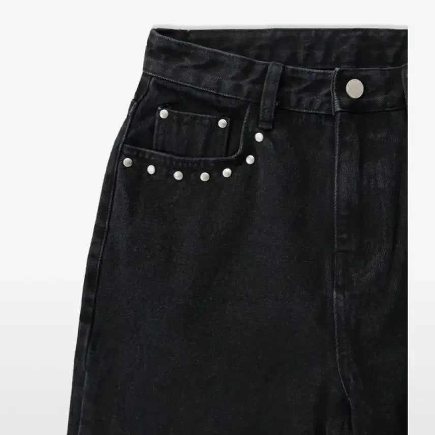[BUNJANG] Without Summer Stud Denim Jeans / [위드아웃썸머] stud denim jean