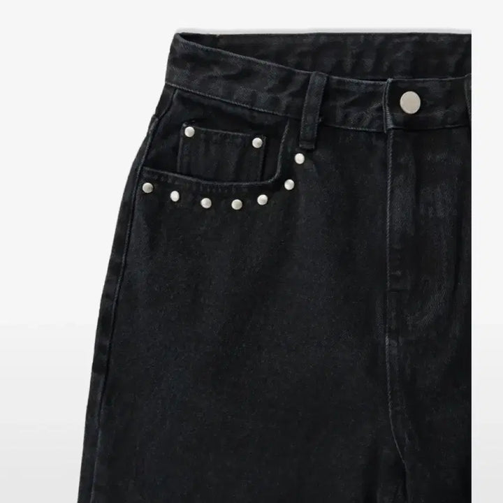[BUNJANG] Without Summer Stud Denim Jeans / [위드아웃썸머] stud denim jean