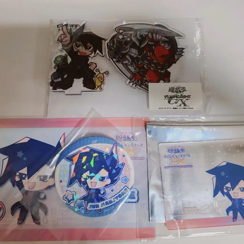 [BUNJANG] Yu-Gi-Oh! GX Jun Manjoume Sanrio Collaboration Acrylic Badge Bundle Set / 유희왕 gx 만죠메 산리오 코스파 아크릴 뱃지 일괄