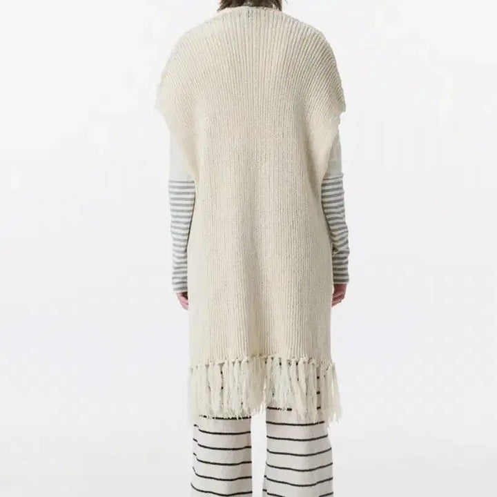[BUNJANG] Pahisom (formerly TANS DANCE) Cape Knit Dress - Ivory / (새상품) 파히섬 (전 탠스댄스) 망토 니트 드레스 아이보리