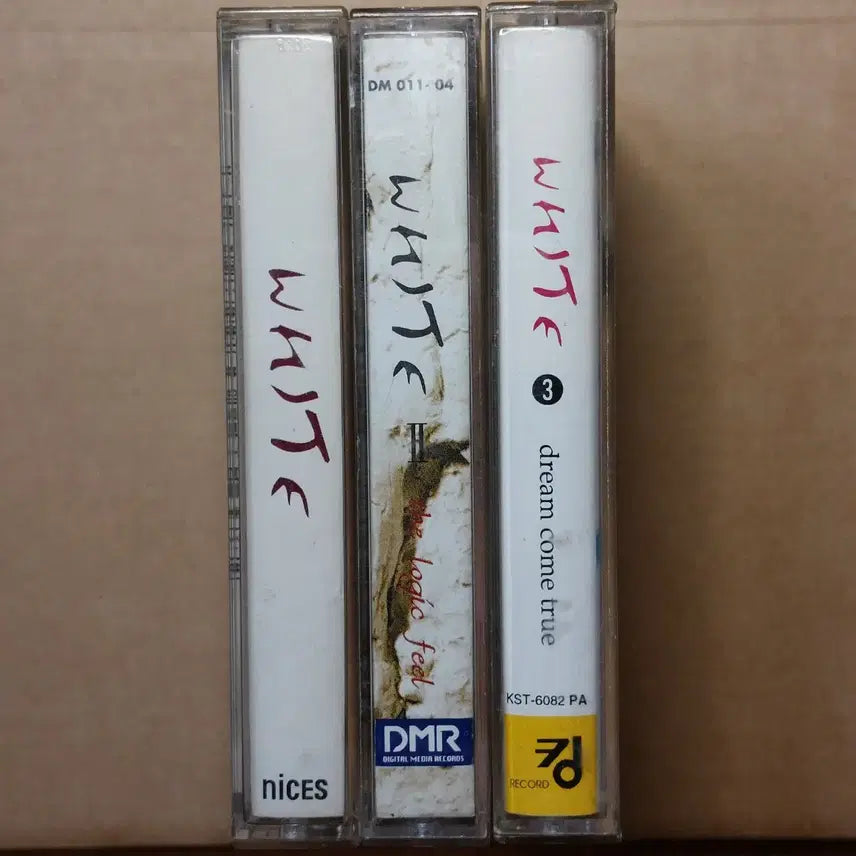 [SOLD OUT] 화이트 WHITE(유영석) 1집/2집/3집 카세트테이프 일괄 판매