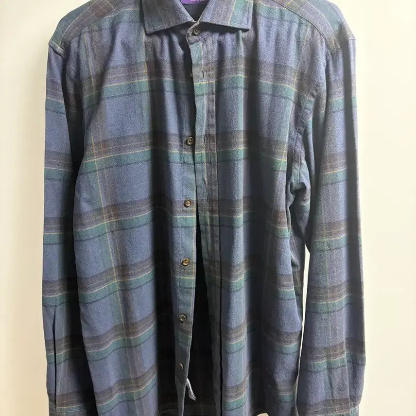 [BUNJANG] Polo Ralph Lauren Purple Label Check Shirt / 폴로 랄프로렌 퍼플라벨 체크 셔츠 남방  15.5 사이즈