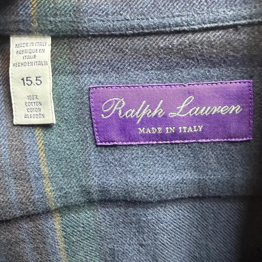 [BUNJANG] Polo Ralph Lauren Purple Label Check Shirt / 폴로 랄프로렌 퍼플라벨 체크 셔츠 남방  15.5 사이즈