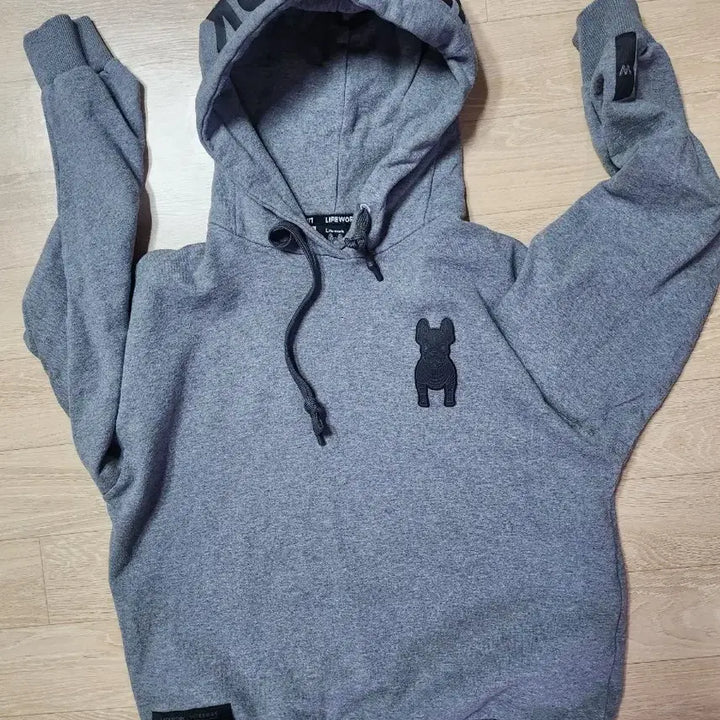 [BUNJANG] LifeWork Unisex Hoodie M Grey / 라이프워크 후드티