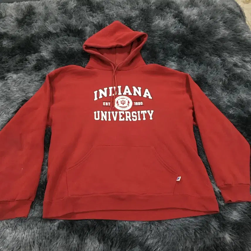 [BUNJANG] Russell Athletic Indiana University Hoodie Red / 투티/A7 russell athletic indiana 후드티 레드