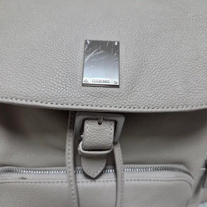 [BUNJANG] Couronne Leather Backpack Beige / 쿠론 백팩