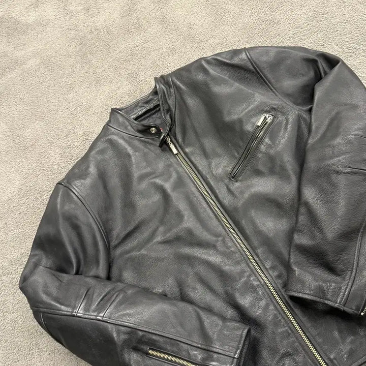 [BUNJANG] Mezler Genuine Leather Biker Jacket XXL / [정품/XXL] 멕슬러 가죽 바이커 자켓