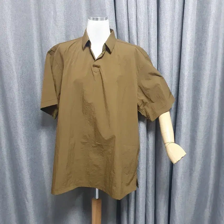 [BUNJANG] Vintage Square Collar Oversized Shirt Blouse / 사각사각 오버 셔츠블라우스